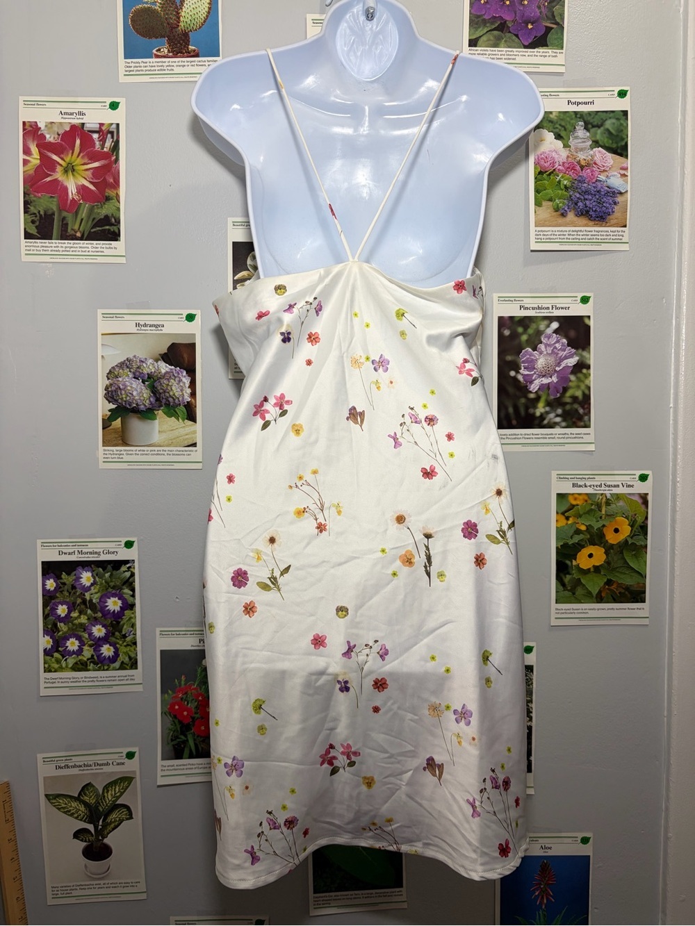 Princess Polly White Floral Mini Slip Dress - Picture 2 of 4